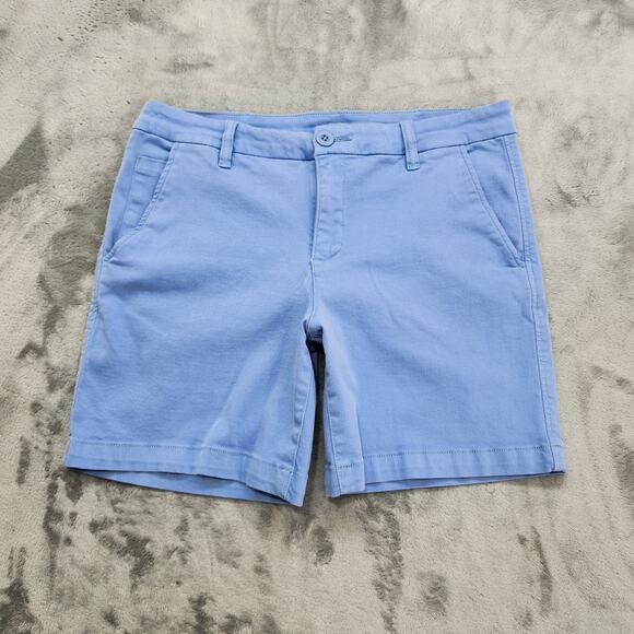 Kut from the Kloth Pants - Kut From The Kloth Shorts Womens 10L LONG Blue Catherine Trouser Twill Stretch